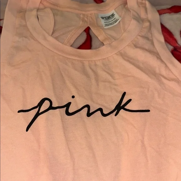 PINK Victoria's Secret Peach Tank Top S - Picture 2 of 4